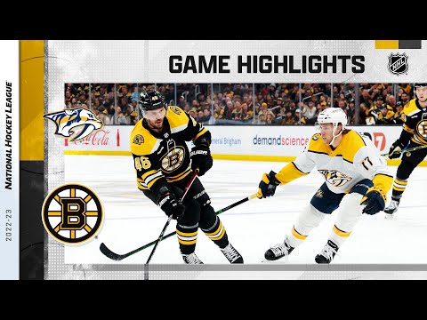 Predators @ Bruins 3/28 | NHL Highlights 2023