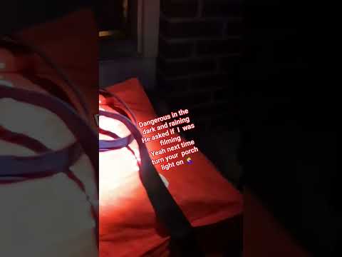 Filming for my safety when you don't try your porch light!! #fooddelivery #working #gigwork #dark