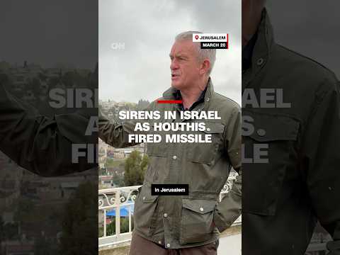 ￼ Sirens in Israel as Houthis fired missile