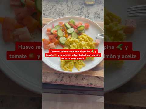 #bajardepeso #desayunosfaciles #huevos #ensalada