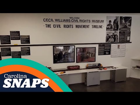 screenshot of youtube video titled Cecil Williams Civil Rights Museum | Carolina Snaps