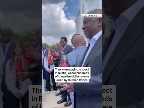 African leaders in Kyiv as bombs strike