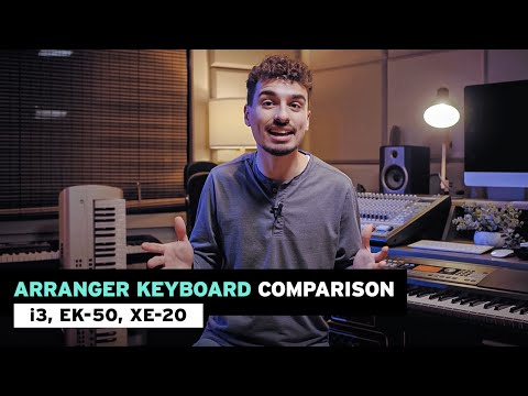 Korg Arranger Keyboard Comparison - i3, EK-50, and XE-20