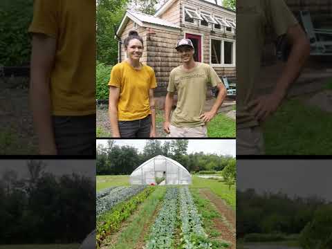 Young couple lives in Tiny House & owns their own farm #shorts
