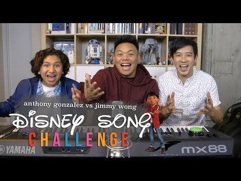 Disney Song Challenge - Coco's Anthony Gonzalez vs Jimmy Wong | AJ Rafael