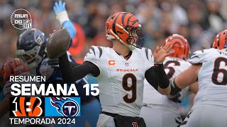 Cincinnati Bengals vs. Tennessee Titans | Resumen NFL en español - Semana 15 | NFL Highlights 2024