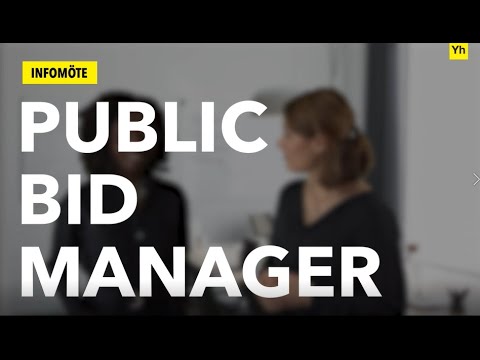 Public Bid Manager på IHM Yrkeshögskola