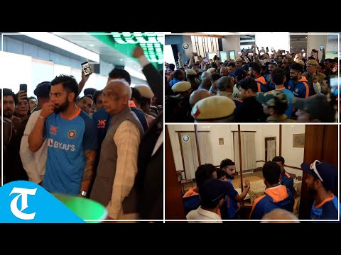 Indian cricket team visits Pradhanmantri Sangrahalaya