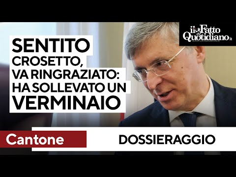 Cantone: "Sentito due volte Crosetto, va ringraziato, ha sollevato un verminaio"