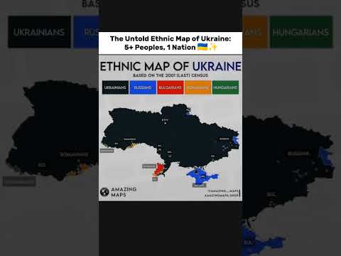 People,history,and land  all intersect on this powerful map of Ukraine  #EthnicMap#MapsOfTheWorld