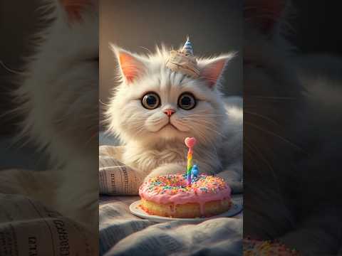 #o #animalintelligence #cat #cake #cute #aiandcats #happybirthday #aicats #funny #kitten #o #cutecat