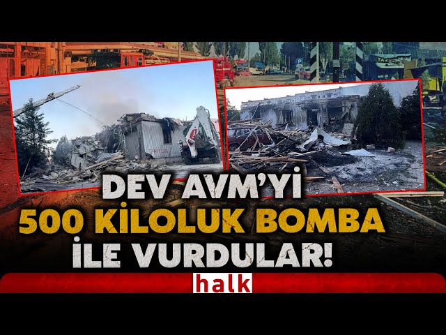 CEHENEMMİ ARATMAYAN GÖRÜNTÜLER: Rusya, Ukrayna'daki bir AVM'yi yarım tonluk bomba ile vurdu!