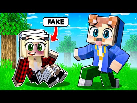Ich tue so als wäre ich VERLETZT in MINECRAFT!