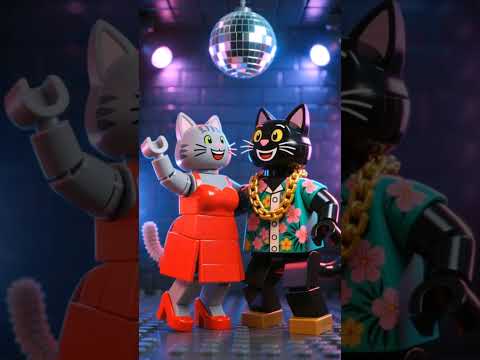 Lego woman hurt kitten...But the kitten had a good idea😼Like and Subscribe ♥️ #cat