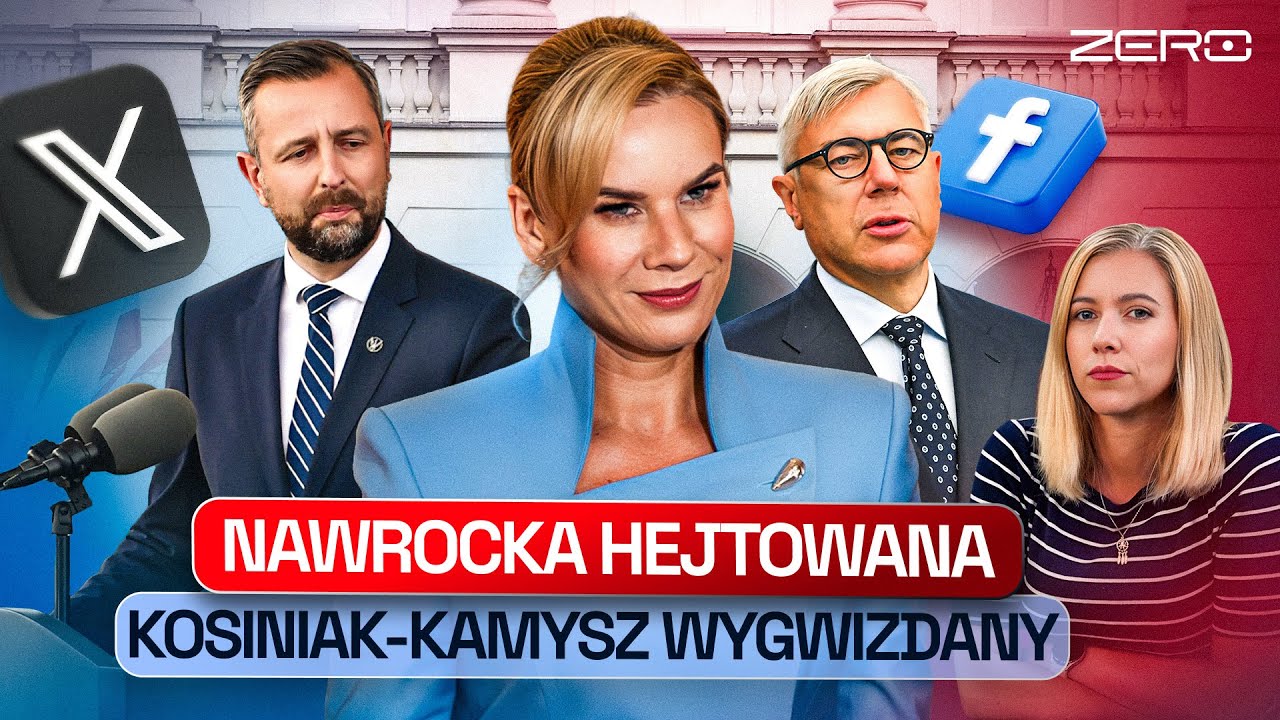 WYZYWANA PIERWSZA DAMA, WYŚMIEWANA KASIA NAWROCKA, WYGWIZDANY KOSINIAK-KAMYSZ I... GIERTYCH ROZJEMCĄ
