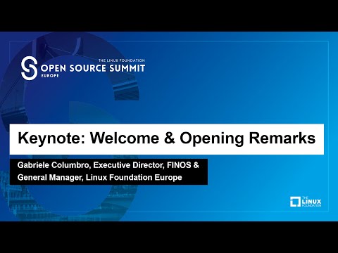 Keynote: Welcome & Opening Remarks - Gabriele Columbro, Exec. Dir., FINOS & Linux Foundation Europe