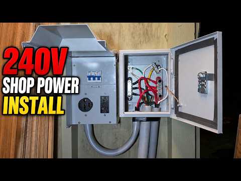DIY 240V Workshop Power – 6 AWG Conduit Run & Distribution Panel Wiring