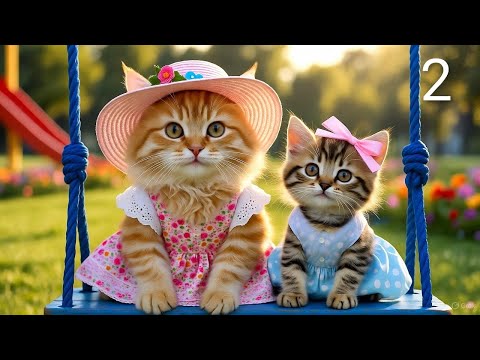 A Magical Day in the Park 🌈🐱 | Cute Cat Family Adventure for Kids