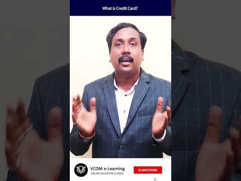 What is Credit Card? - #shortvideo #money&banking -Video@31 #vcomelearning #principlesofmarketing