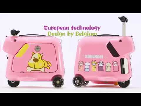 2020 electric suitcase scooter for kids 15L 5kmh lithium battery