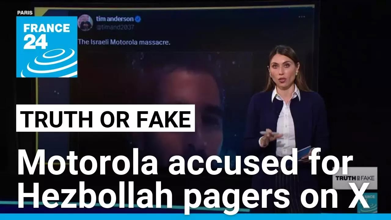 Motorola wrongly accused of manufacturing Hezbollah pagers • FRANCE 24 English