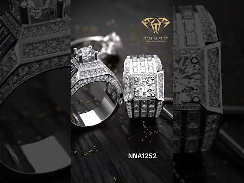 Nhẫn nam form vuông. Góc cạnh mạnh mẽ, khẳng định vị thị thế của người thành công 💎