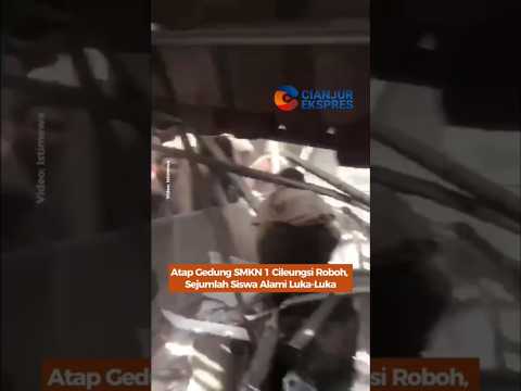 Atap Gedung SMKN 1 Cileungsi Roboh, Sejumlah Siswa Luka- Luka