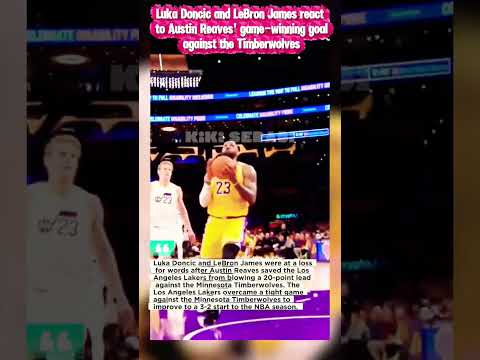 Austin Reaves' winning goal against the Timberwolves #shorts