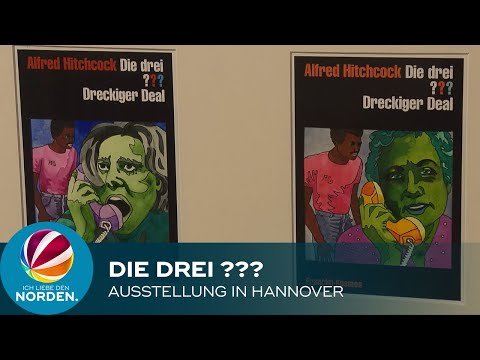 „Die drei ???“: Ausstellung in Hannover zeigt Illustrationen der Detektiv-Bücher