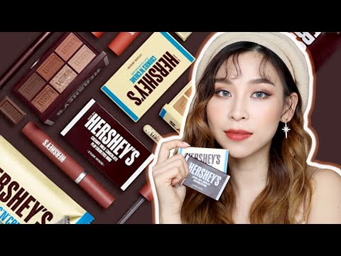 New Hershey's Makeup Collection 🍫 Yay or Nay?| TINA TRIES IT