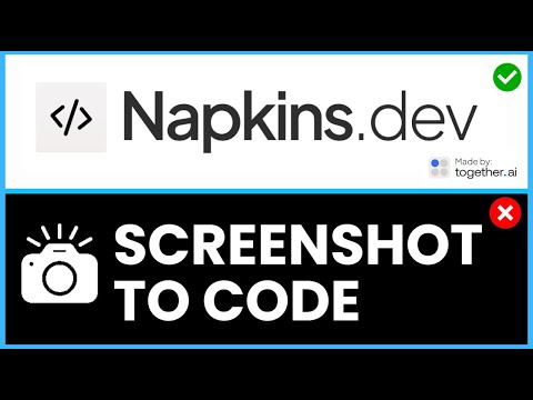 FREE Napkins.dev Together AI🤖Screenshot To Code v0.dev Open Source Alternative Llama 3.2 90B Vision
