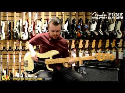 Squier - Matt Freeman (Rancid) Precision Bass Demo at GAK!
