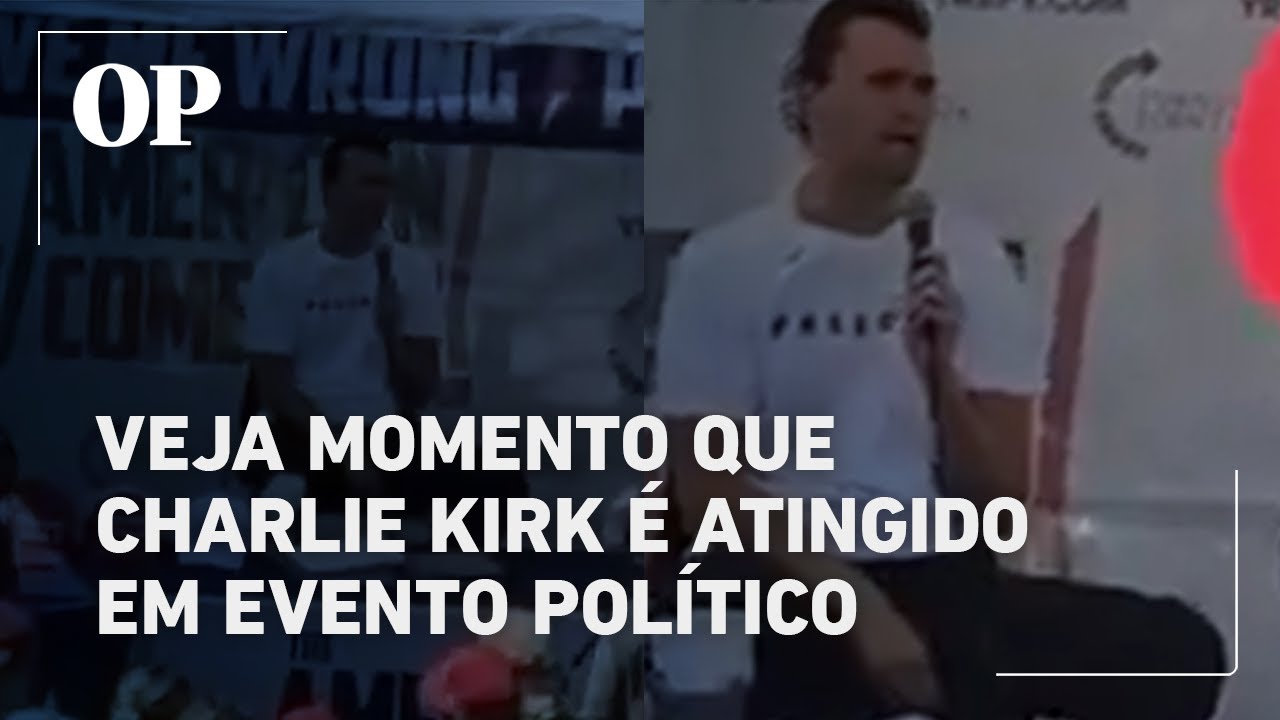 Charlie Kirk aliado de Trump é baleado em evento nos EUA vídeo mostra o momento