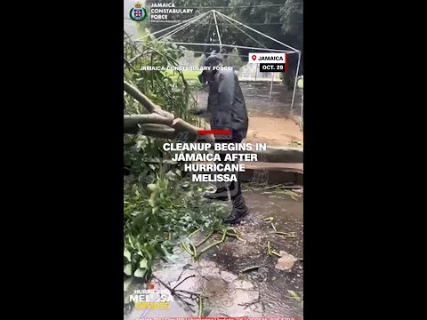Clean-up operations begin in Jamaica after Hurricane Melissa’s destructive pass