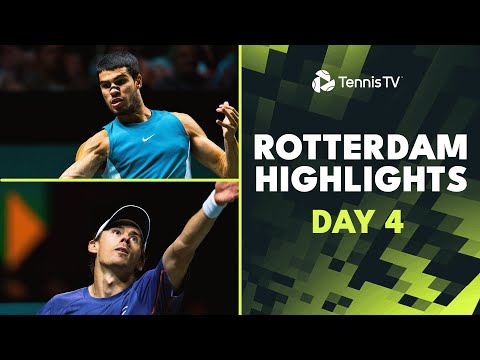 Alcaraz Faces Vavassori; Rublev, Tsitsipas & De Minaur All Feature | Rotterdam 2025 Day 4 Highlights