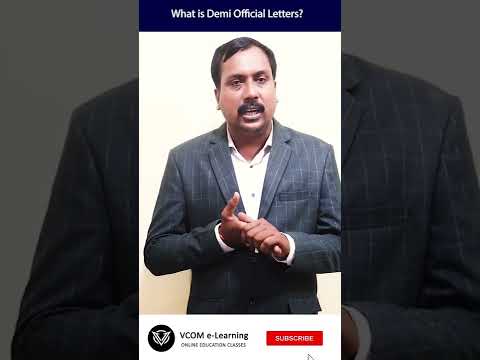 What is Demi Official Letter? – #Shortvideo – #businesscommunication – #BishalSingh -Video@143
