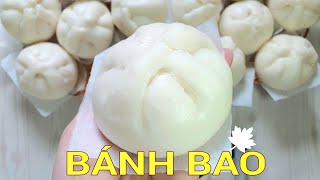 Cách làm Bánh Bao ngon vỏ bánh trắng xốp mềm- nhồi bột và tạo hình nhanh đơn giản