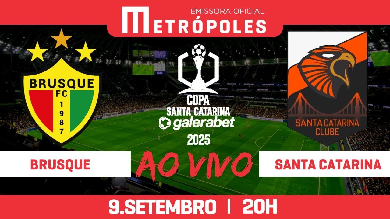 COPA SANTA CATARINA AO VIVO E COM IMAGENS   BRUSQUE x SANTA CATARINA   090925