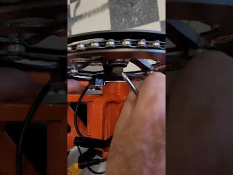 Replacing a cadence sensor on an Ecells Ebike.