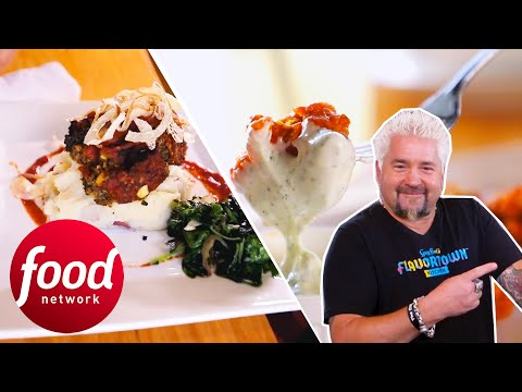 Guy Tries OUTSTANDING Vegetarian Restaurant In Albuquerque | Diners Drive-Ins & Dives
