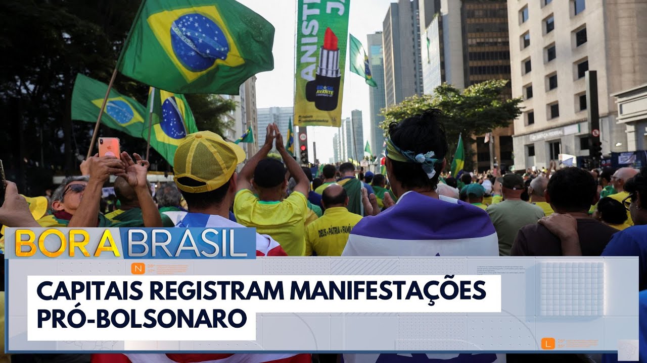 Capitais registram atos pró Bolsonaro