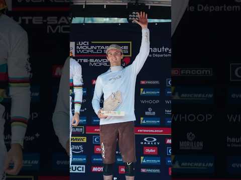 Lief Rodgers claiming his first-ever Men’s Elite UCI World Cup podium 🎉🥉