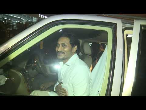 Visuals of AP CM YS Jagan arriving at Delhi Airport Visuals of AP CM YS Jagan arriving at Delhi Airport