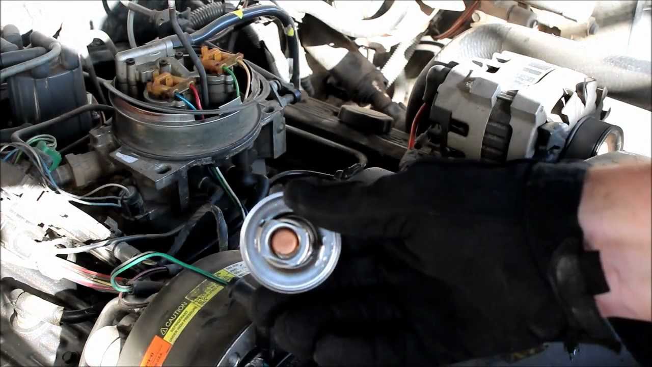 How to Replace a Thermostat on a Chevy Truck - YouTube 96 cavalier ignition cylinder wiring diagram 