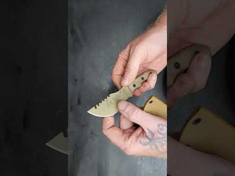 Tops Knives Tom Brown Tracker #4 Full Tang Fixed Blade- Coyote Tan