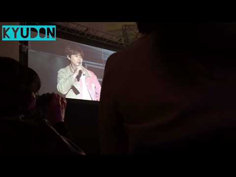 161029 규현 솔로 콘서트 - 성대결절 이야기 후 멘트 (KYUHYUN - SOLO CONCERT: Vocal Nodules Ment)