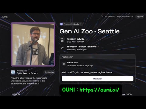 Gen AI Zoo - Seattle : Oumi - End to End Open Source Platform for Foundation Model Development