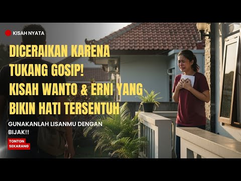 Istri Diceraikan Karena Tukang Gosip! Kisah Wanto & Erni yang Bikin Hati Tersentuh