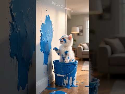 🐱💦 Mischievous Kitten’s Daily Chaos: Living-Room ➡️ Swimming Pool?! 🏠🏊♂️