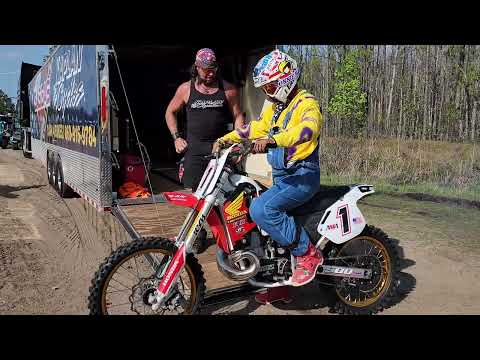 RONNIE MAC CR500 TESTING WITH SR. AT PAX TRACK DAYTONA BIKE WEEK